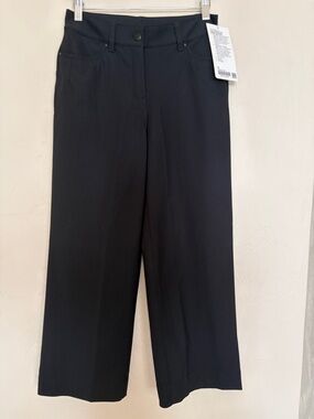 Lululemon Black City Sleek 5 Pkt Wide Leg Pant. New with Tags! 7/8 Length.